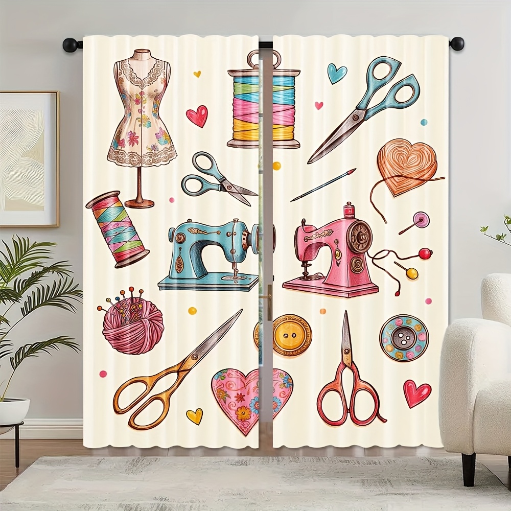 Sewing Craft Room Decor Curtai - огляд і ціна Art And Craft For Nursery