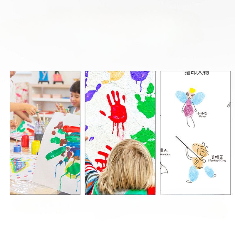 12 Color Finger Paint Children - огляд і ціна Gouache Paint Set