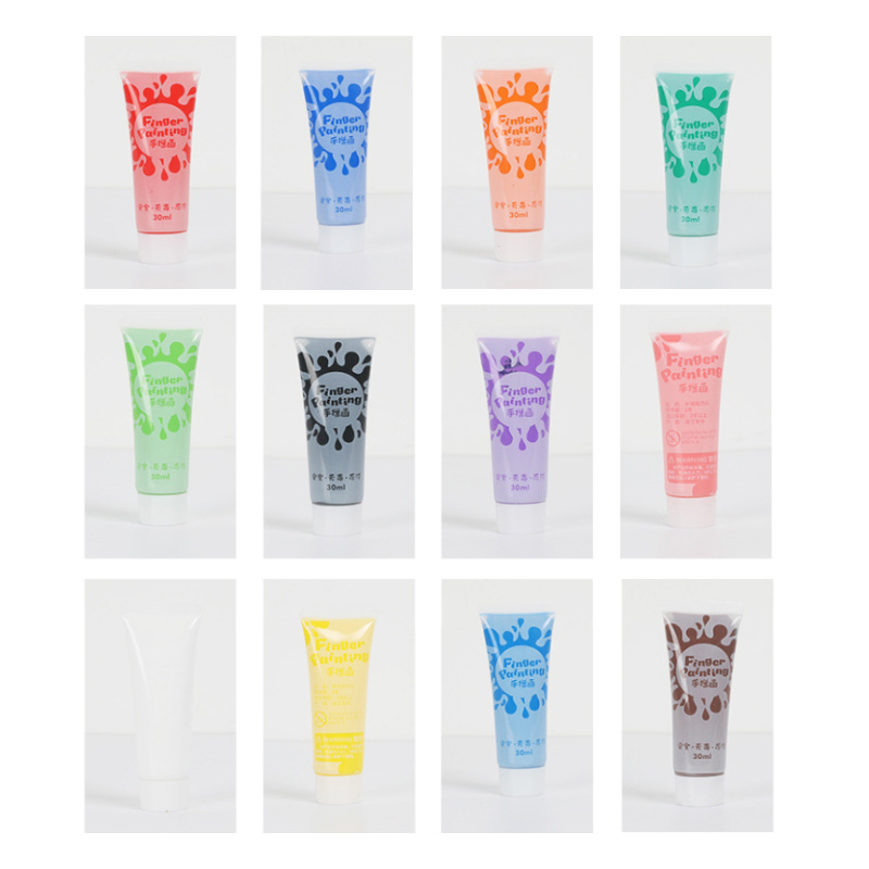 12 Color Finger Paint Children - огляд і ціна Gouache Paint Set