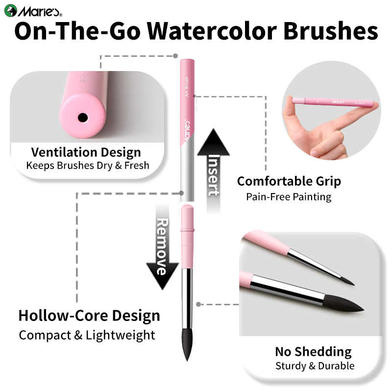 Marie's 1pc Travel Watercolor  - огляд і ціна Gouache Paint Set