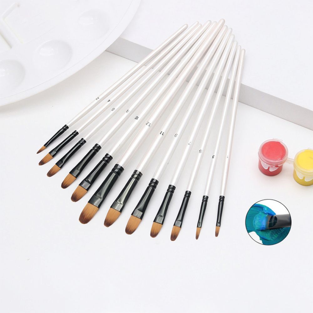 Durable Nylon Hair Artist Brus - огляд і ціна Gouache Paint Set