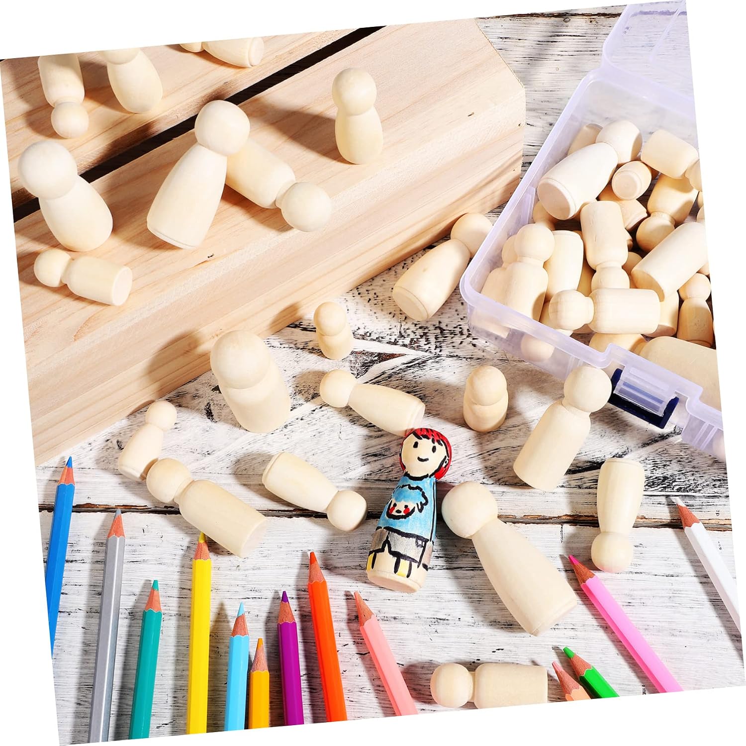 10pcs Natural Color Unfinished - огляд і ціна Art And Craft For Nursery