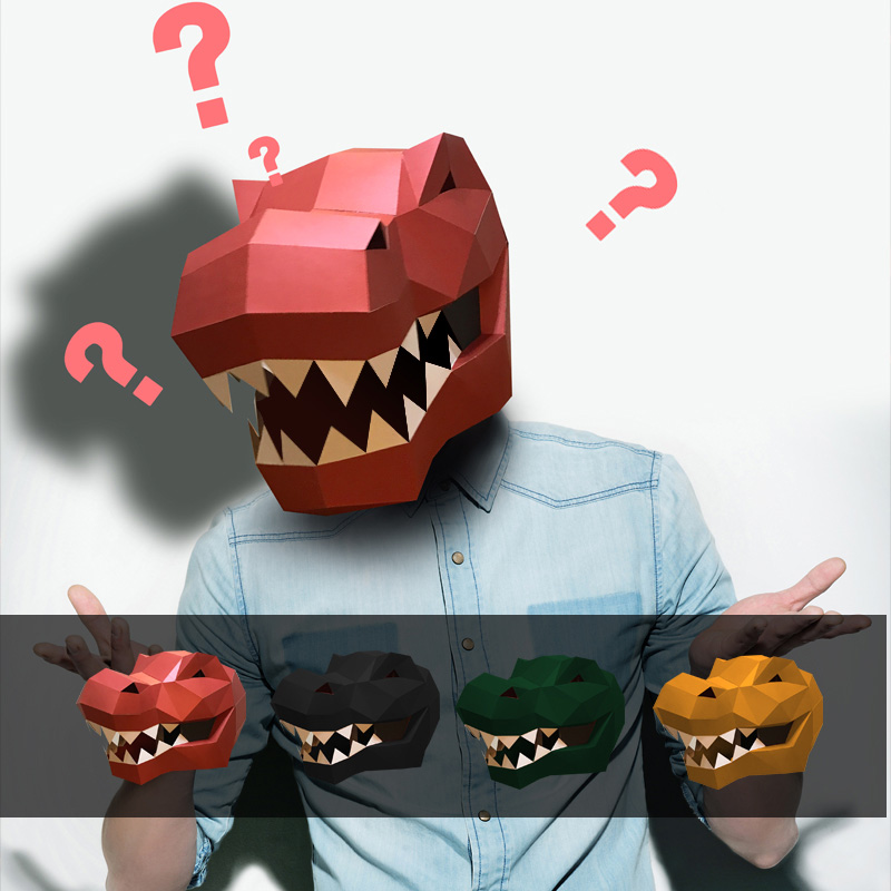 Tyrannosaurus Rex Animal Mask  - огляд і ціна Art Craft Cardboard