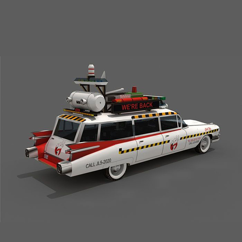 Ghostbusters Car Ecto-1A 1:20  - огляд і ціна Art Craft Cardboard