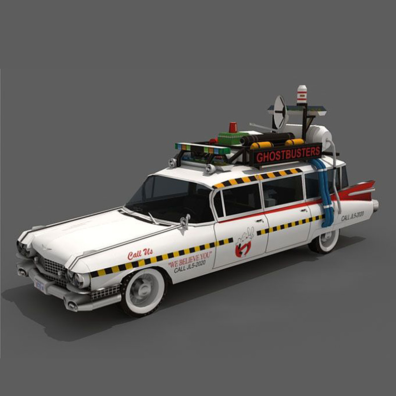 Ghostbusters Car Ecto-1A 1:20  - огляд і ціна Art Craft Cardboard