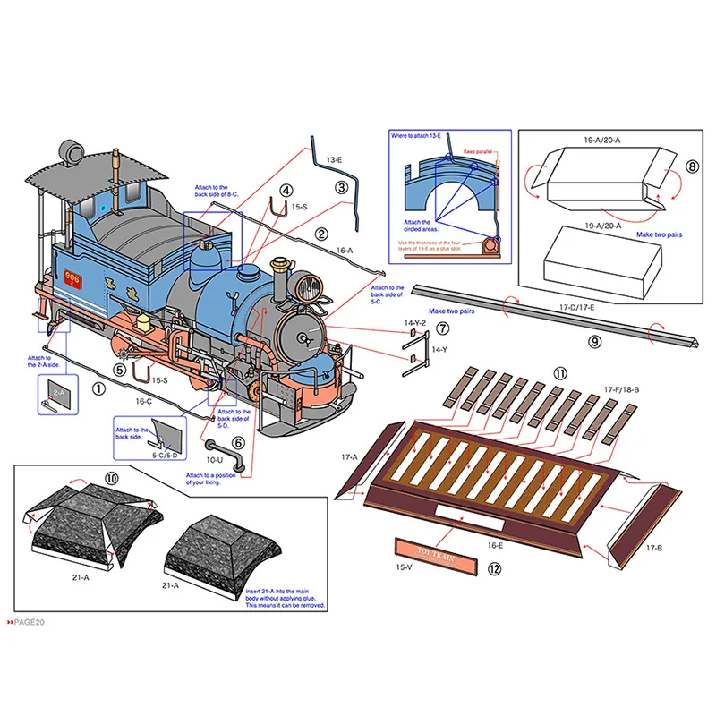 Classic Train Steam Locomotive - огляд і ціна Art Craft Cardboard