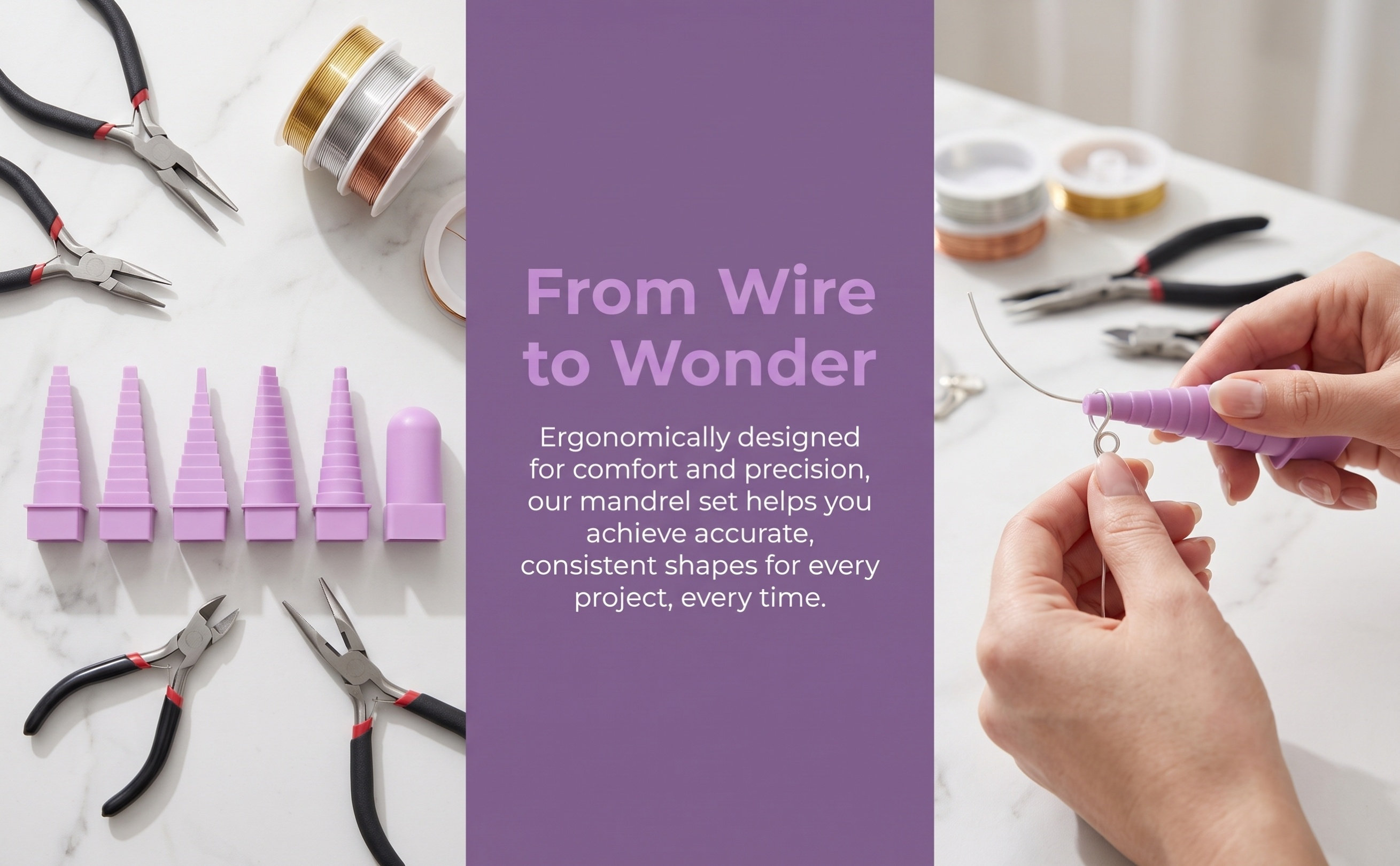 1Set Wire Wrapping Tool Set Pl - огляд і ціна Art Craft With Paper