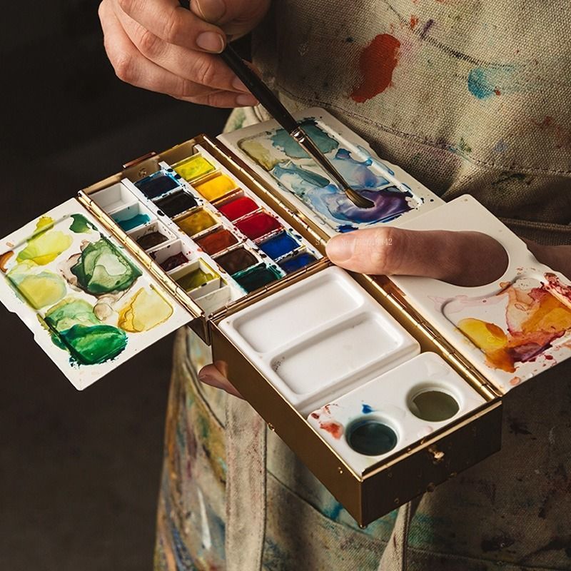 Multi-functional Travel Brass  - огляд і ціна Gouache Paint Set
