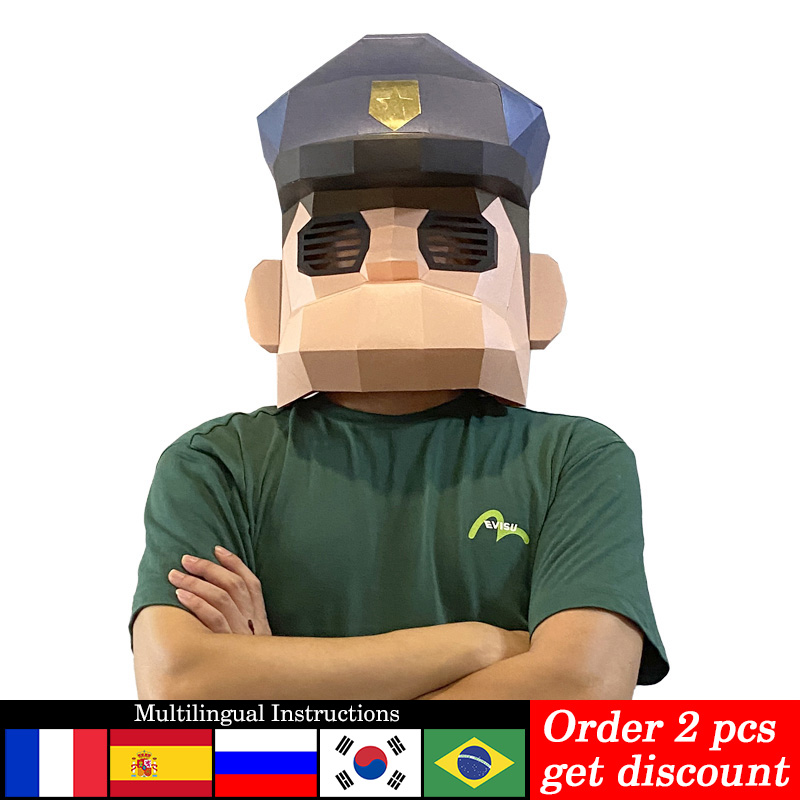 Cartoon Police Mask Paper Mode - огляд і ціна Art Craft Cardboard