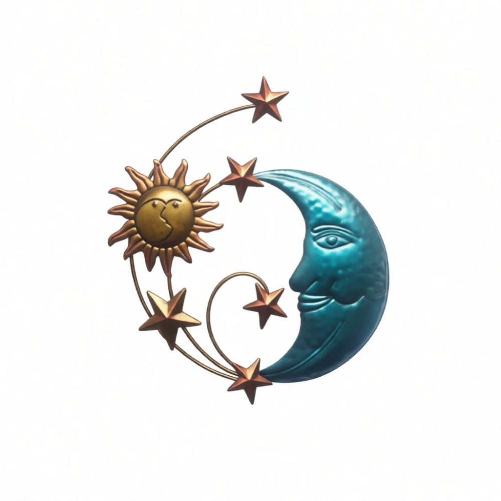Handmade Iron Metal Moon Face  - огляд і ціна Art And Craft For Nursery