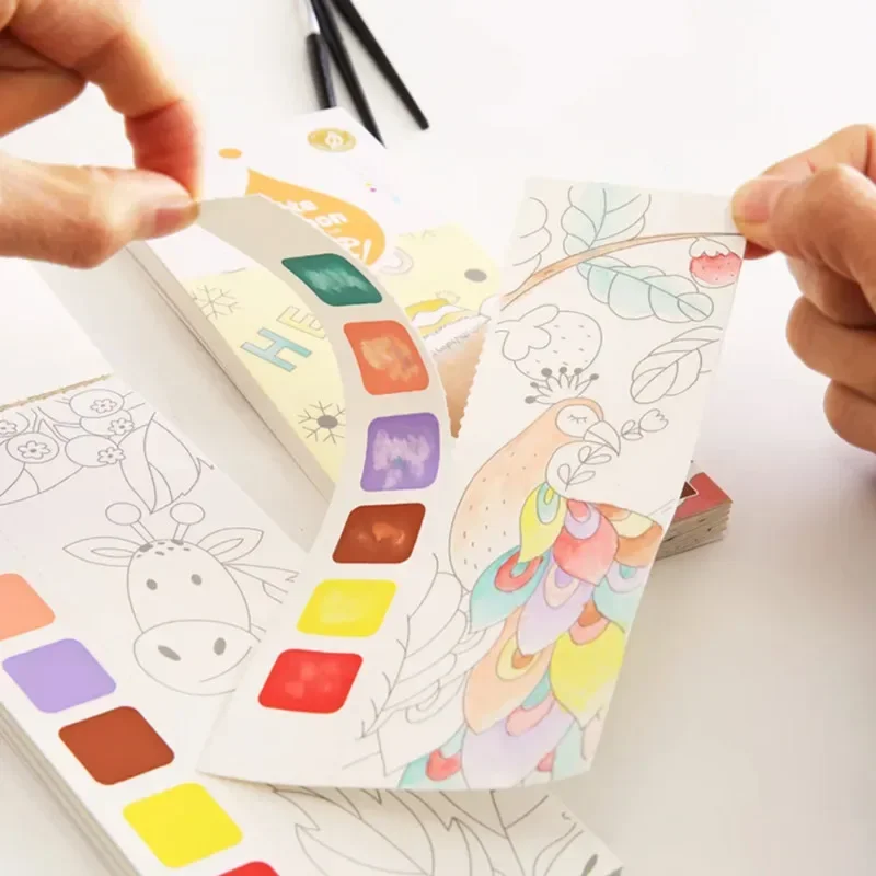 Kids Portable Watercolor Paint - огляд і ціна Gouache Paint Set